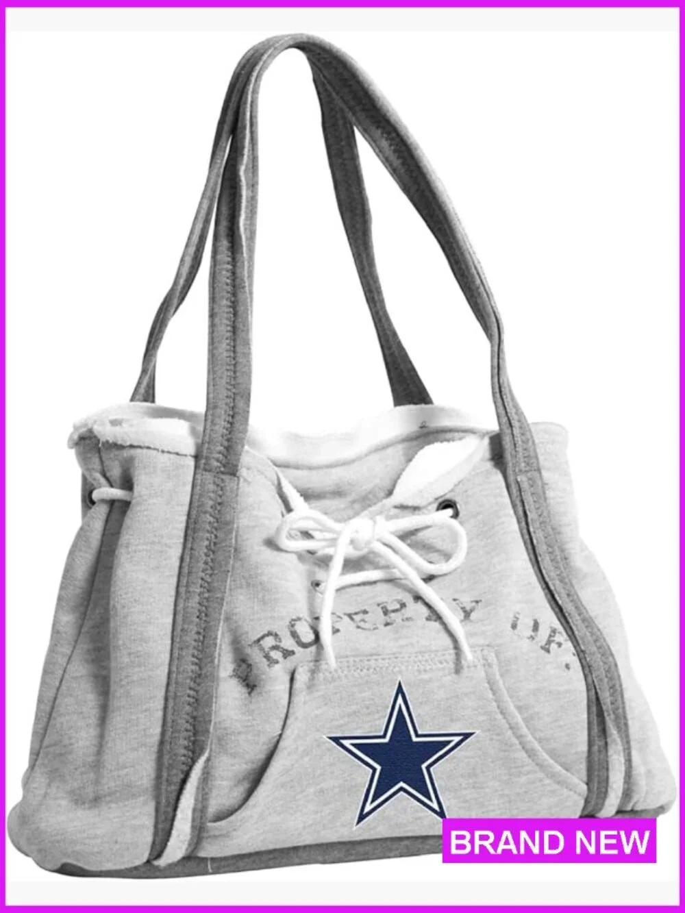 NFL Hoodie Purse Officially Licensed Team Logo Pouch Crossbody Bag Unique Gift